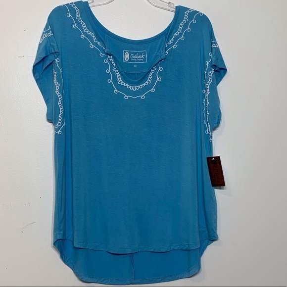 NWT Outback Trading Co Embroidered‎ Style T-shirt - Picture 1 of 10